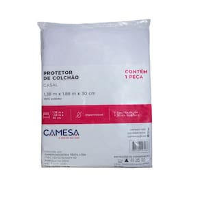Protetor Capa de Colchão Impermeável Silencioso Malha Gel Casal Camesa Branco