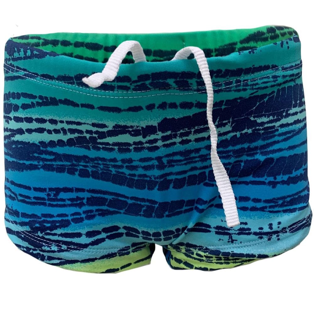 Sunga Listrada Verde Infantil Proteção Uv 50 Praia Natação Juvenil Piscina Banho Nadar Filtro Solar