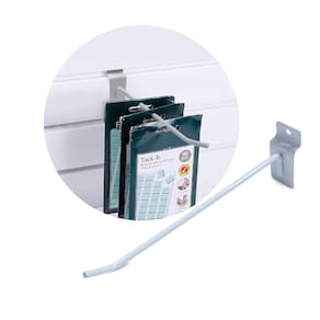 Gancho Painel Canaletado 25cm com 30 Unidades Expositor Capinha Celular Ferramentas Loja Comércio