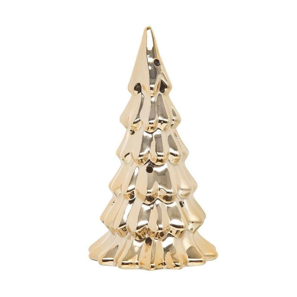 Adorno Arvore Led Home Style Joy Golden Tree 15 cm