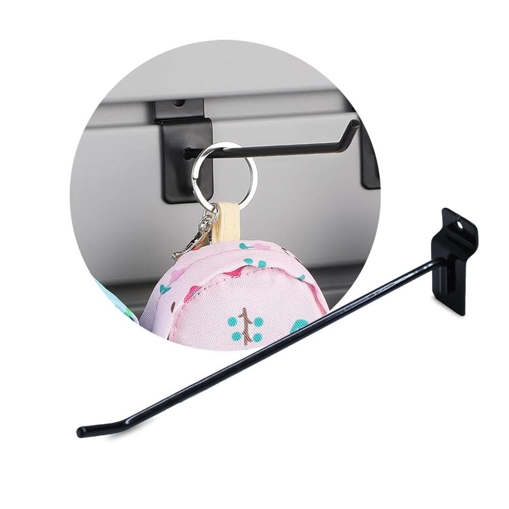 Gancho Painel Canaletado 30cm com 50 Unidades Expositor Capinha Celular Ferramentas Loja Comércio