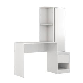 Mesa Escrivaninha Com Armário / Estante Lateral Quarto Escritório Estudo Trabalho Notebook Morada 29800