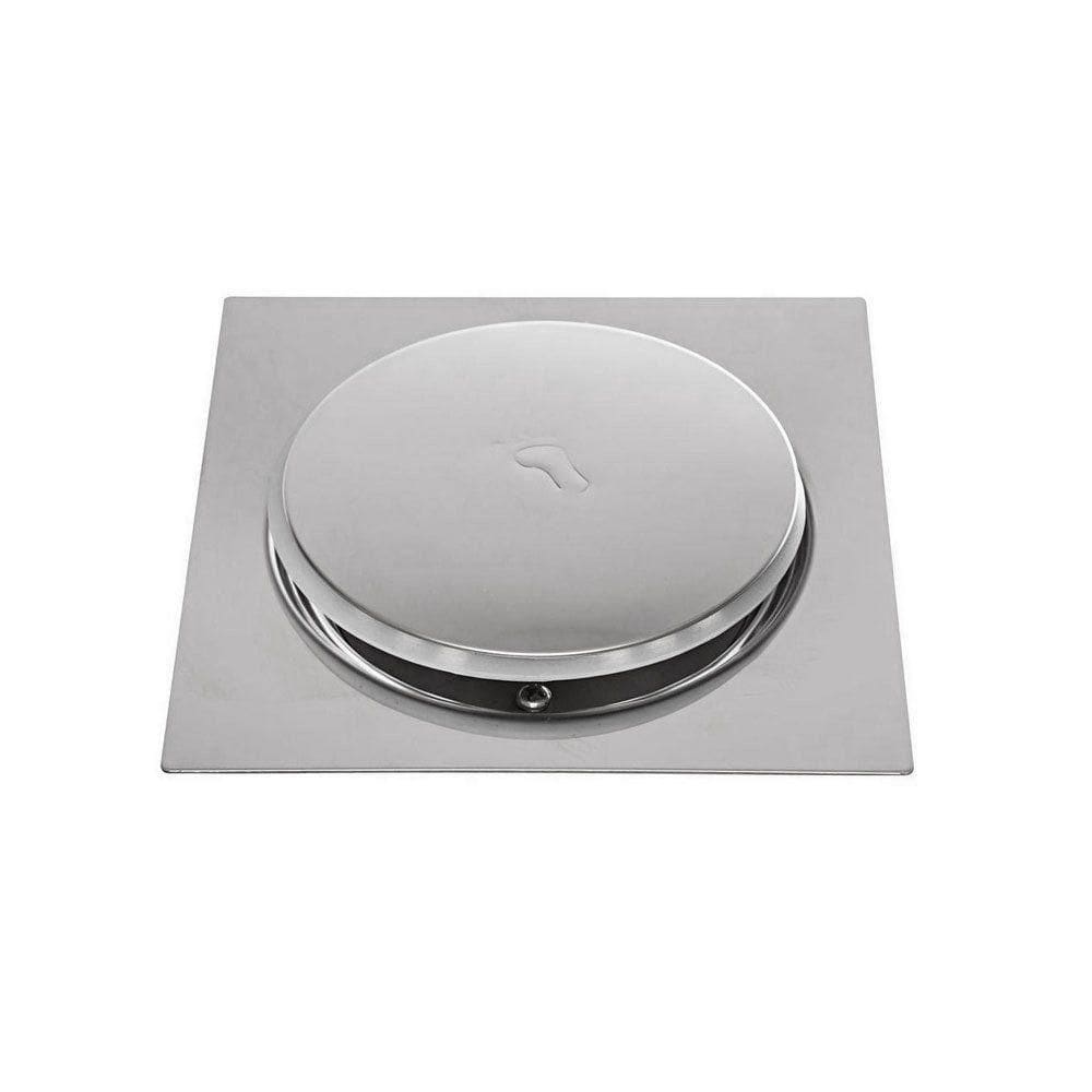 Ralo Cick Quadrado 10x10cm Inox - Brazhu