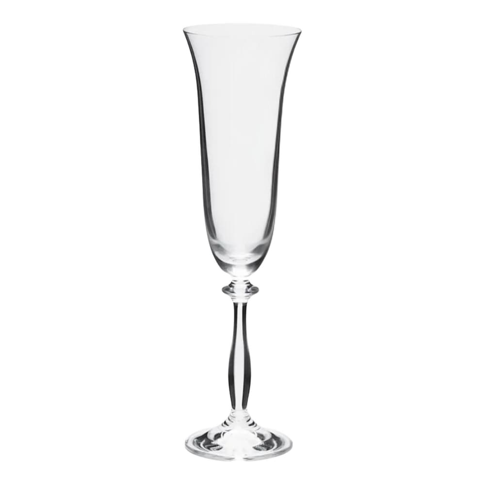 Jogo De Taças Para Champanhe Em Cristal Angela Com 6 Peças 190ml Crystalex