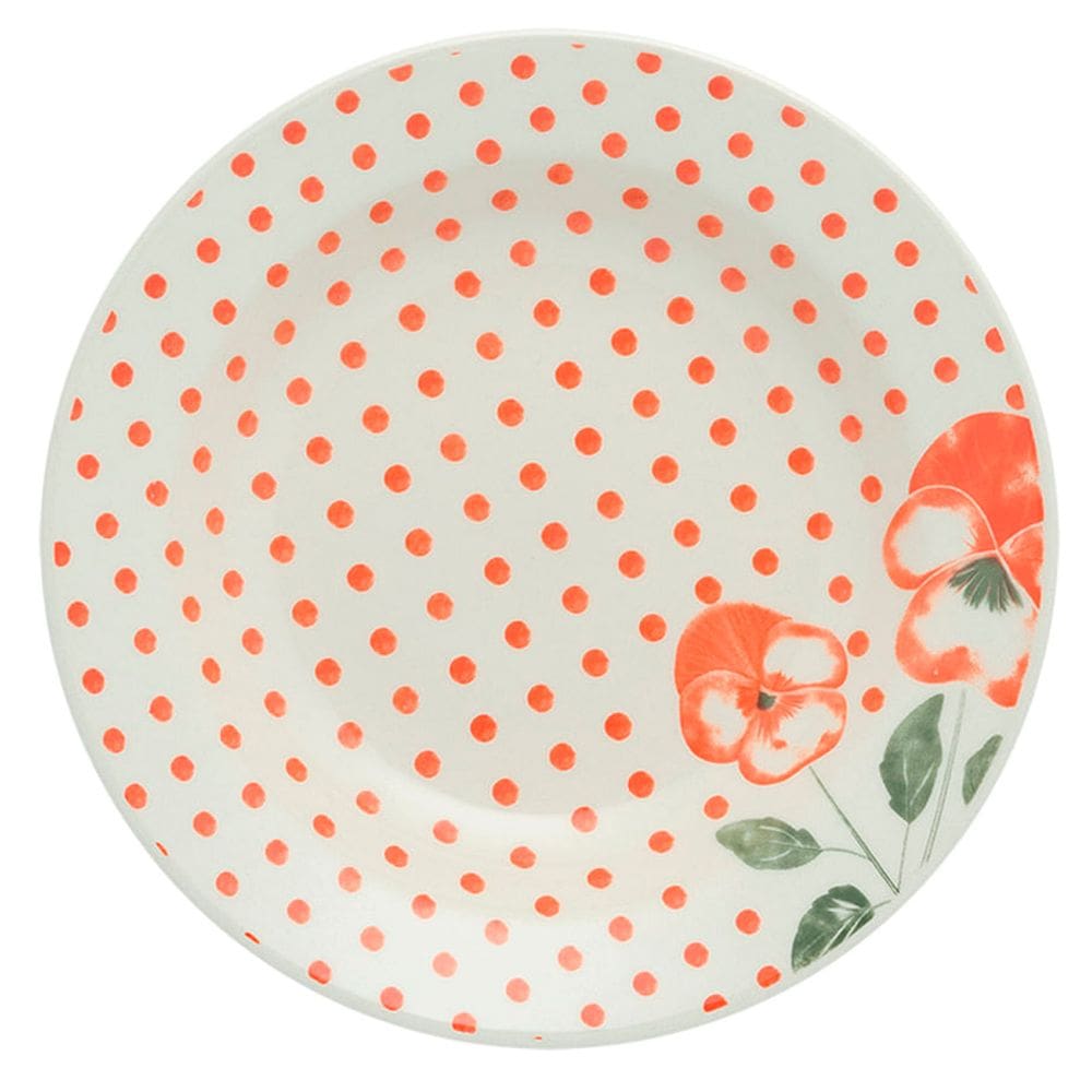 Prato Fundo de Cerâmica Estampa Donna Holambra 22cm 1 Unidade - Biona 074302