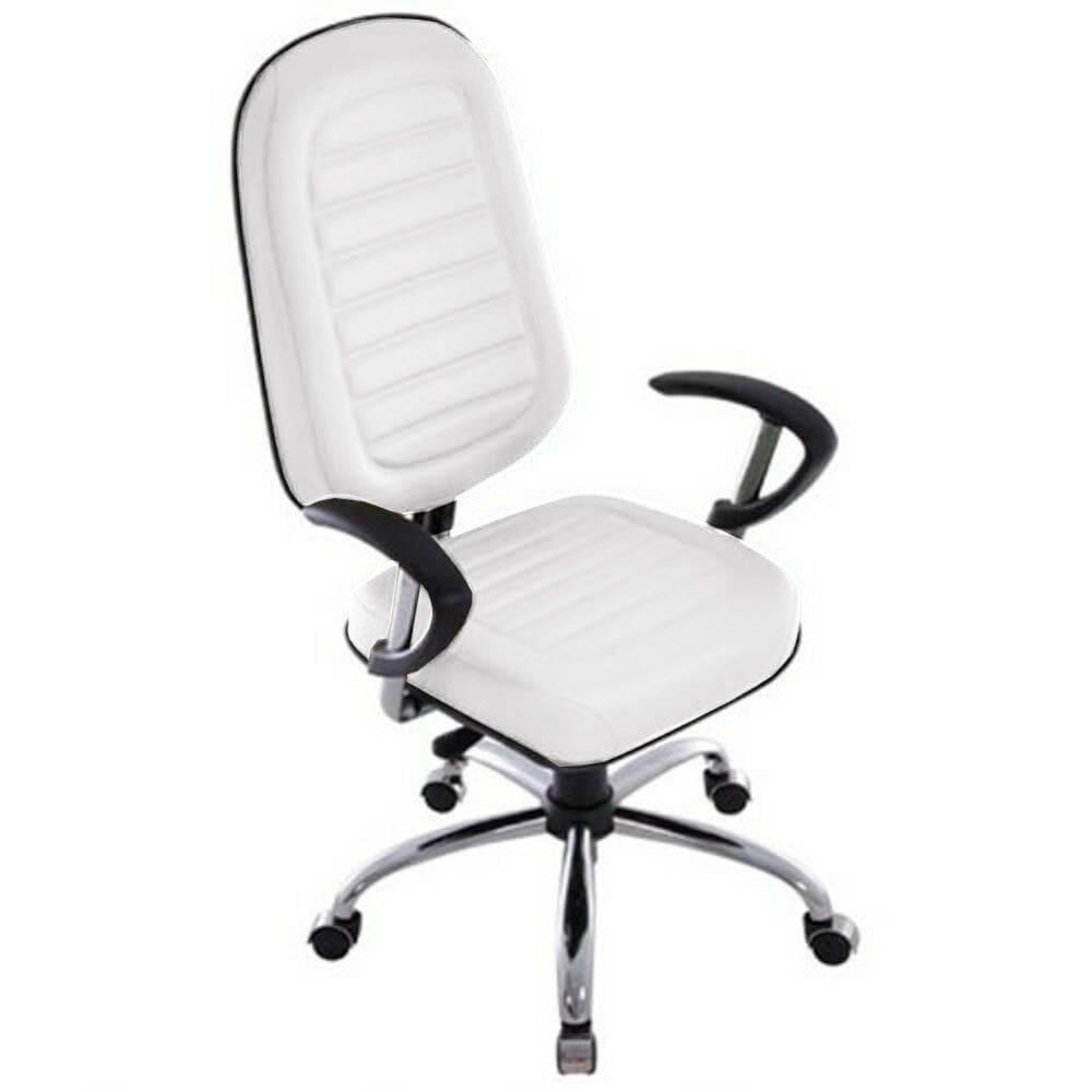 Cadeira para Escritório Presidente Gomada Linha Blenda Branco