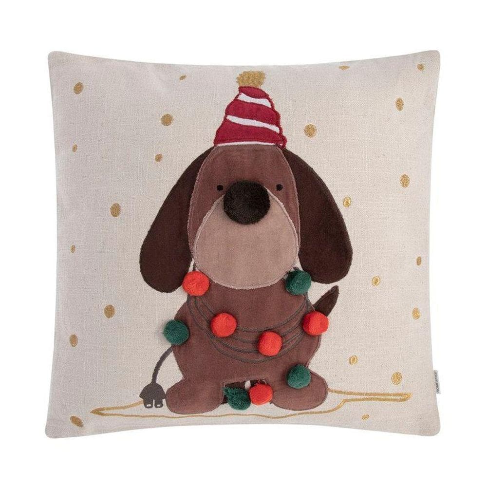 Almofada Home Style Holiday Puppy 45 X 45 cm