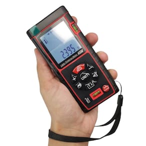 Trena Laser Digital Alta Precisao Medidor Distancia Calcula Area Volume Em In Ft Metros Quadrados Portatil