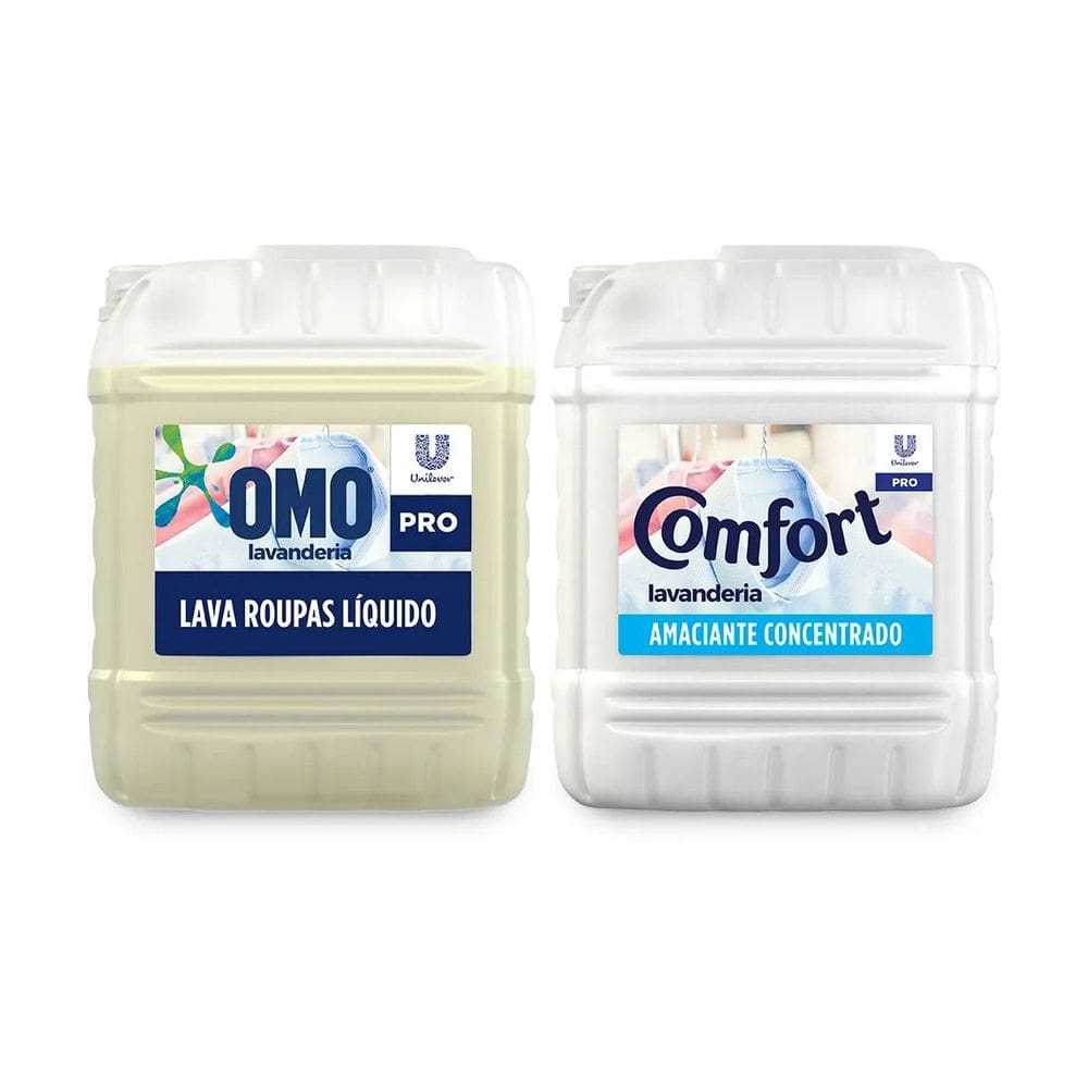 Kit Omo Lavanderia 7 Litros + Amaciante Confort Lavanderia 7L