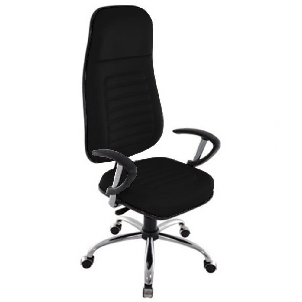 Cadeira Presidente com Espaldar Alto Linha Blenda Preto