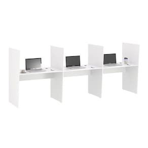 Balcao De Atendimento 3 Lugar Mixer Branco