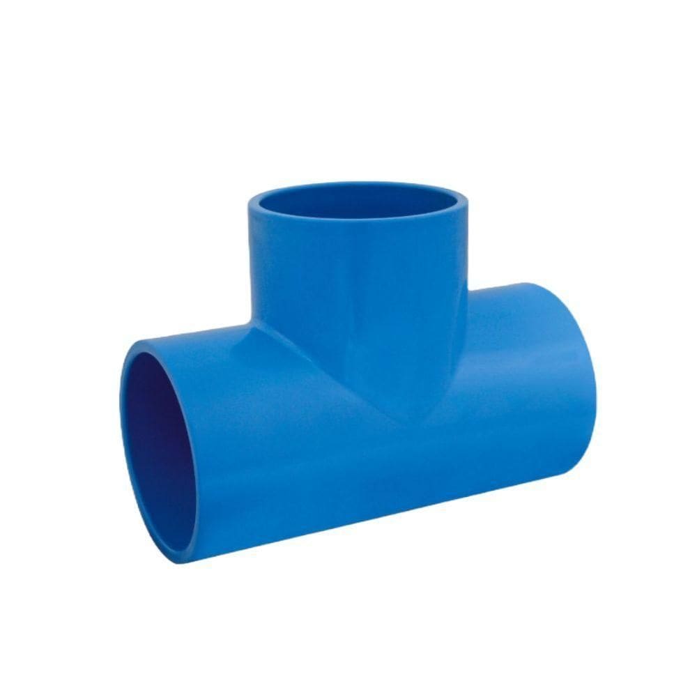 Te Soldavel Para Irrigacao Viqua Azul Tamanho 100mm