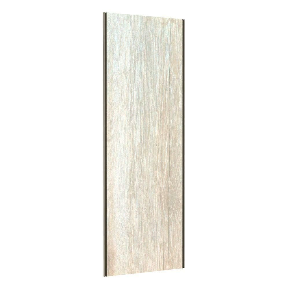 Porta De Correr Closet 80cm Inox Sem Kit Ferragem Crema