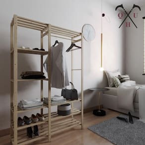 Arara Decorativas Industrial 8 Prateleira Multiuso