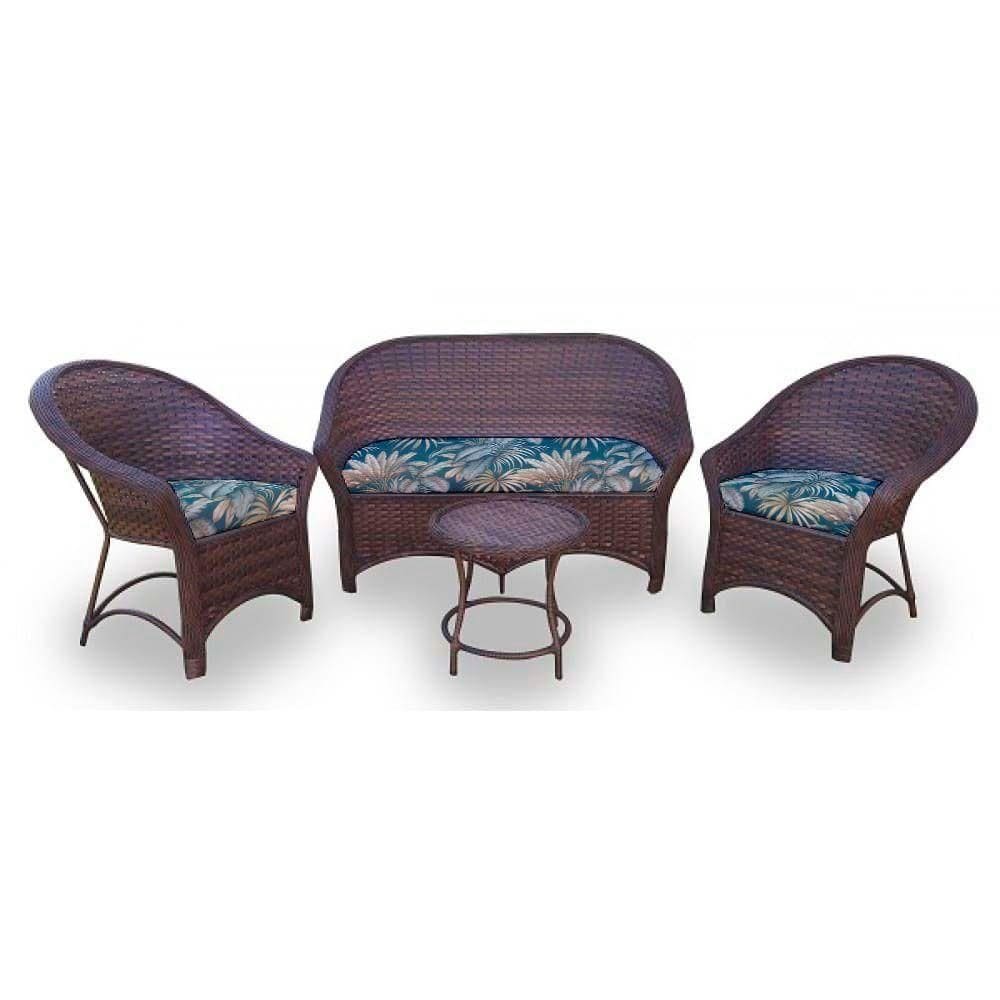 Conjunto De 1 Sofá + 2 Poltronas + 1 Mesa Centro Palmares
