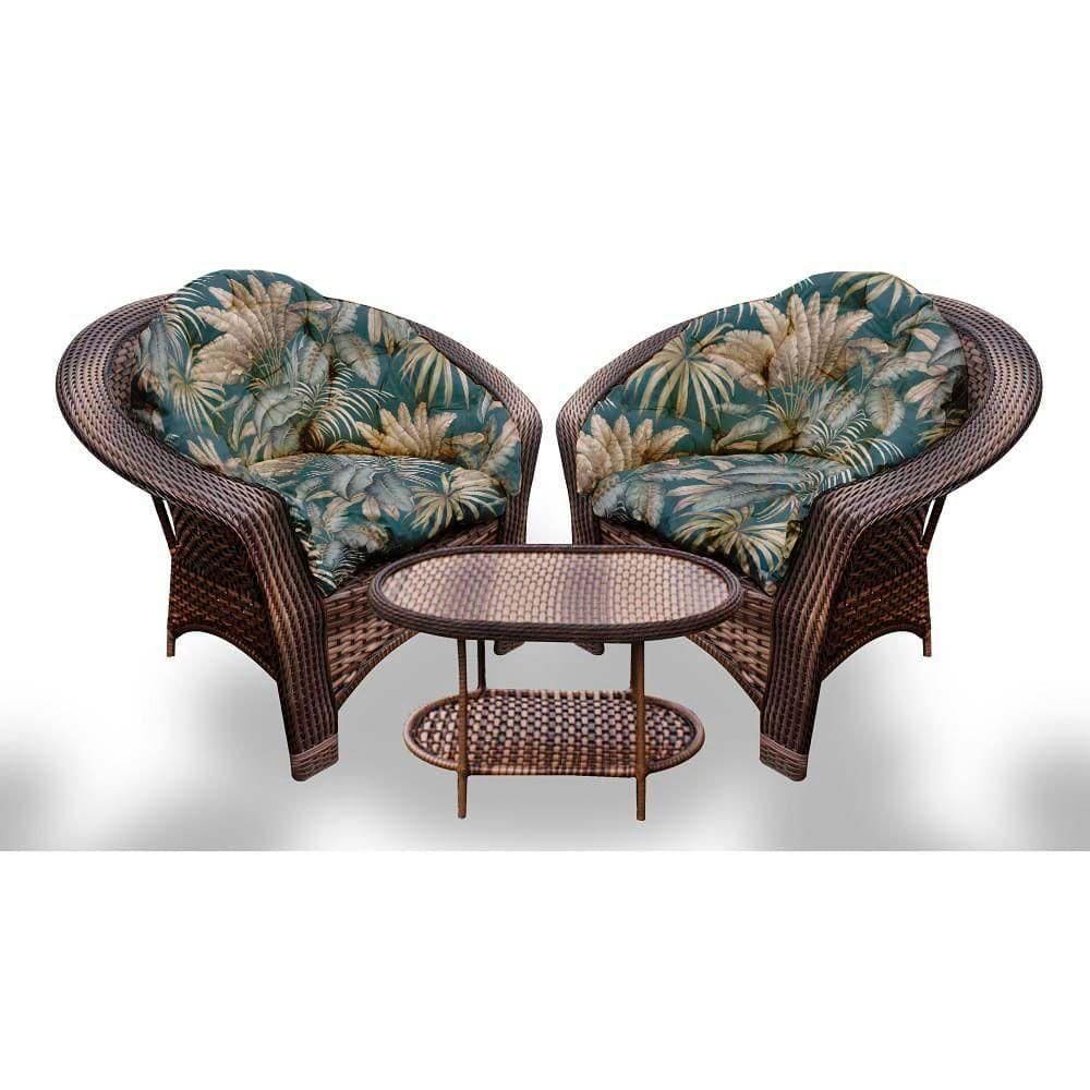 Conjunto De 2 Poltronas + 1 Mesa Centro Palmares