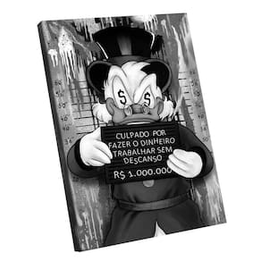 Quadro Decorativo Tio Patinhas Black