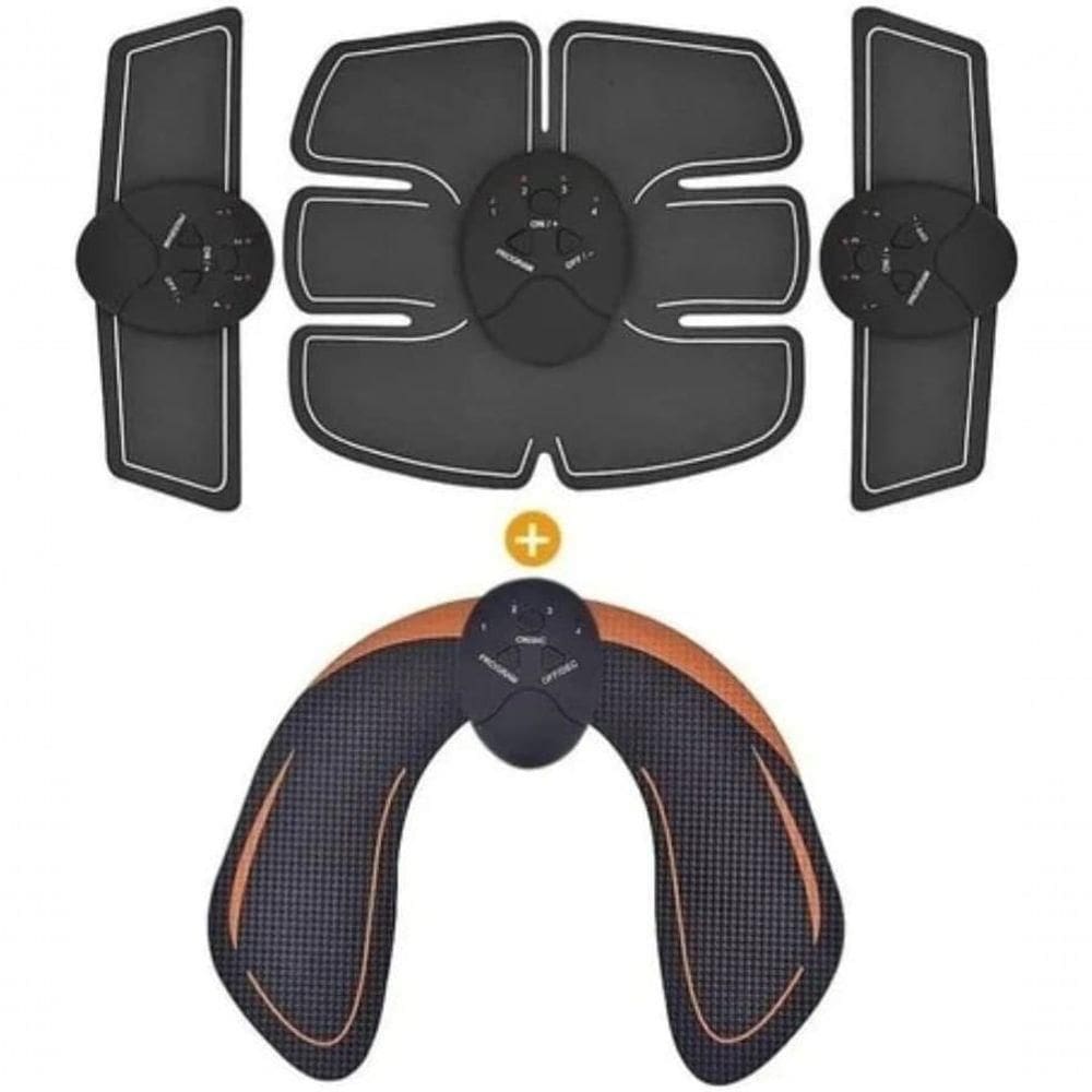 Kit Estimulador Tonificador Abdominal E Levanta Bumbum Ems 4 Em 1