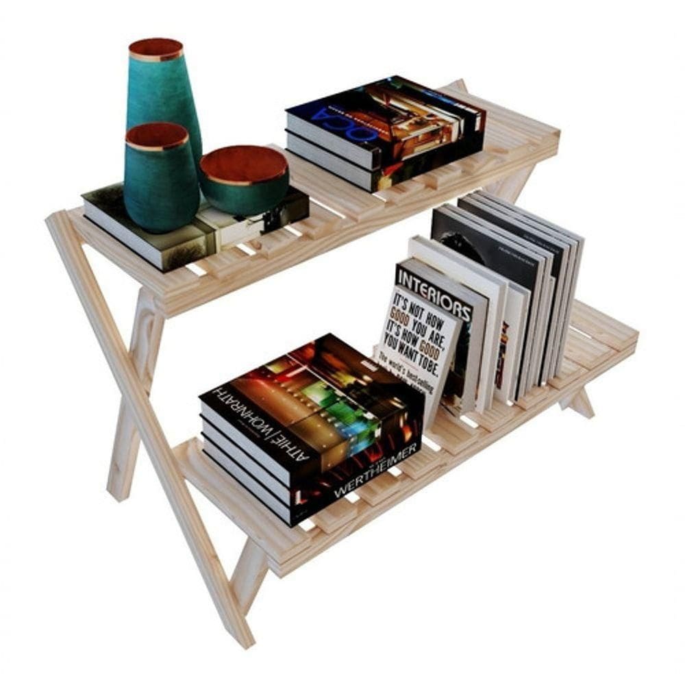 Piramide Dobravel Pinus Para Livros E Plantas