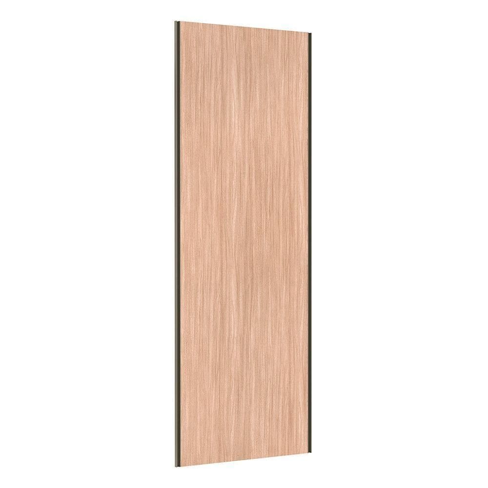 Porta De Correr Closet 80cm Inox Sem Kit Ferragem Cumaru