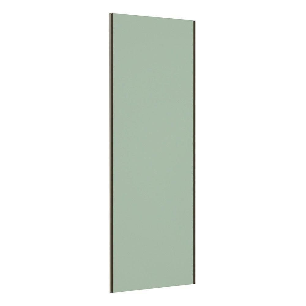 Porta De Correr Closet 80cm Inox Sem Kit Ferragem Verde