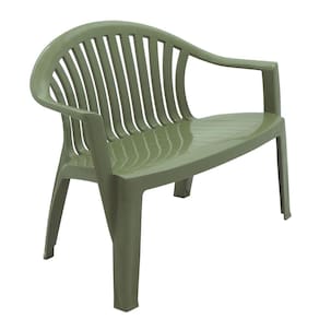Banco Tramontina Leme 114x60 Cm Em Polipropileno Verde Oliva