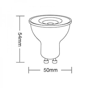 Kit 10 Lâmpadas Led Dicroica Mr16 Tdl 7w Taschibra Bivolt 6500k Luz Fria