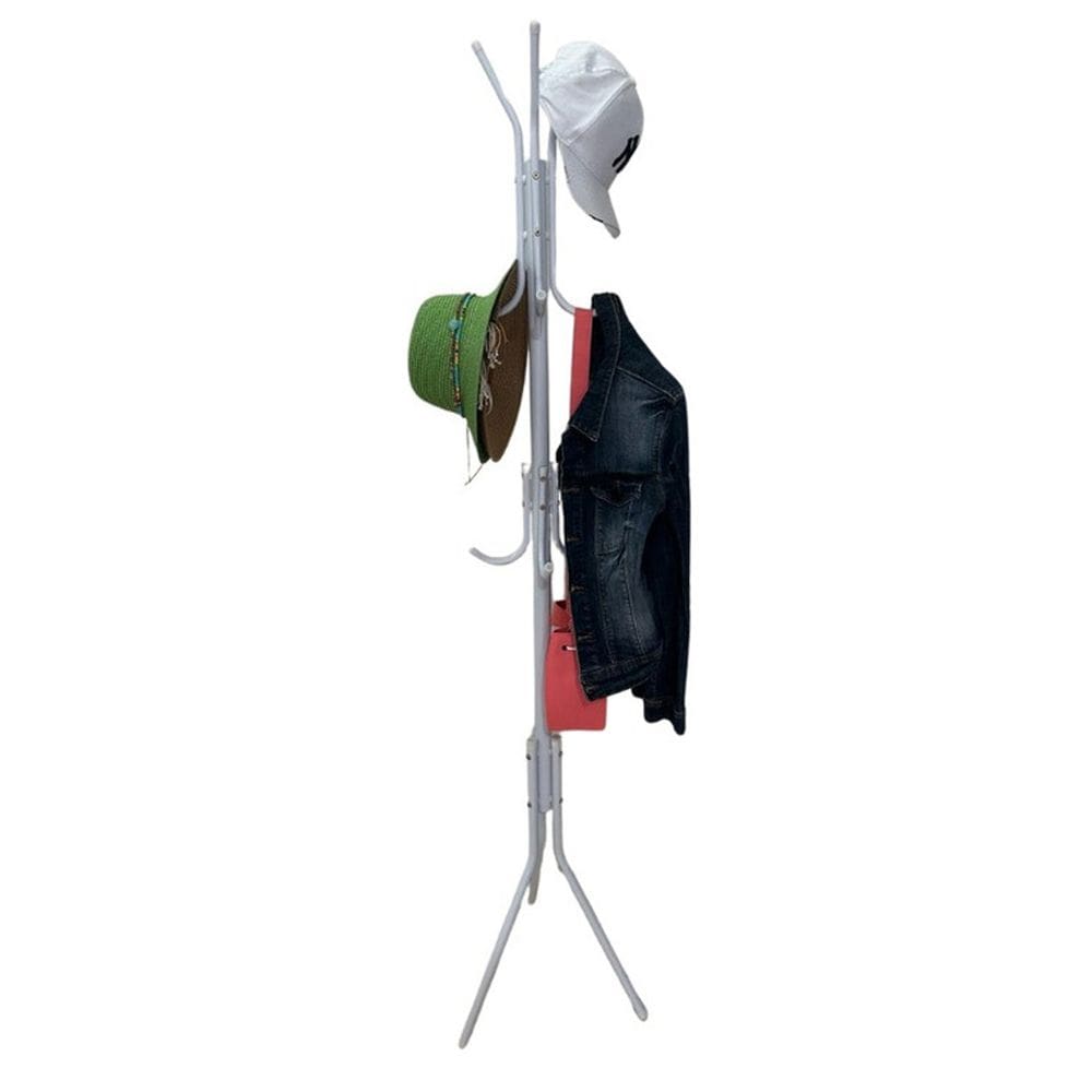 Cabideiro Mancebo Arara Casaco Roupa Blusa Toalha Bolsa Chapeu 9 Ganchos Casa Quarto Closet Organizaçao Multiuso