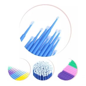 Microbrush Aplicador Cílios E Sobrancelhas 100 Hastes.