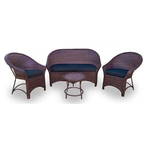 Conjunto De Sofá 1 Sofá + 2 Poltronas + 1 Mesa Centro Preto