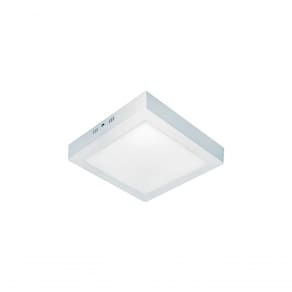 Painel De Led Quadrado Sobrepor 12w Bivolt Taschibra 3000k Luz Quente
