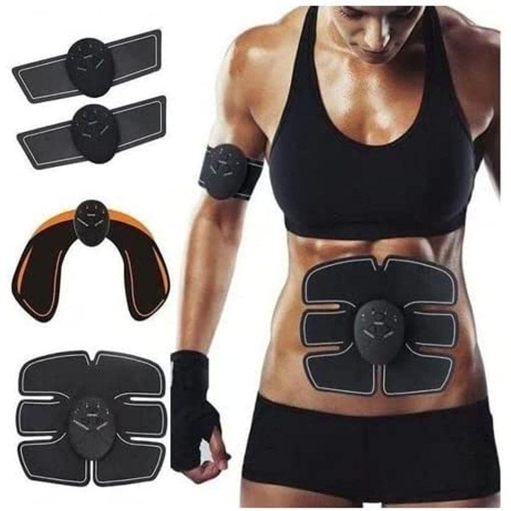Kit Estimulador Tonificador Abdominal E Levanta Bumbum Ems 4 Em 1