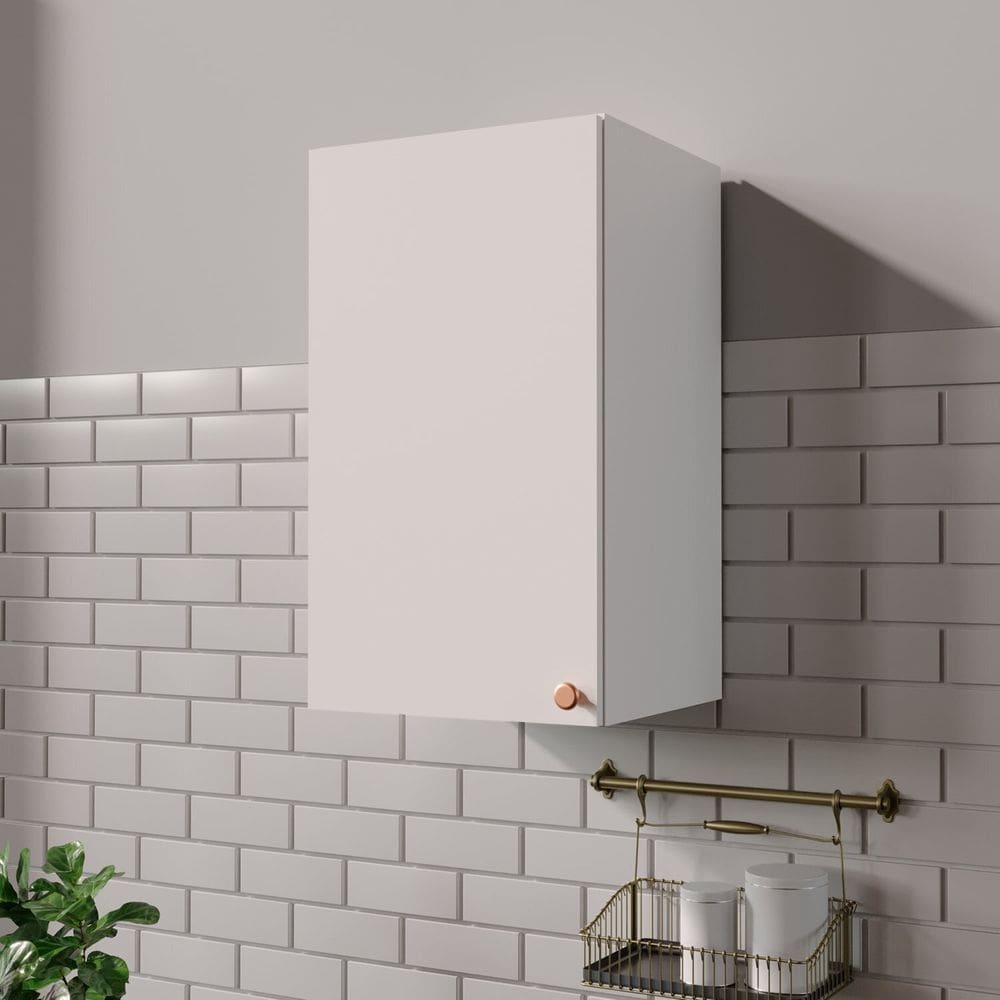 Aéreo 1 Porta 40cm Arizona Cabecasa Madeiramadeira Branco/Cobre