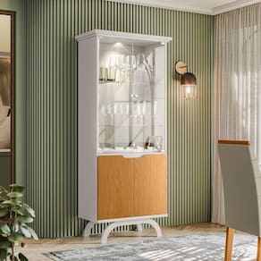 Cristaleira 2 Portas Creta Off White Ype