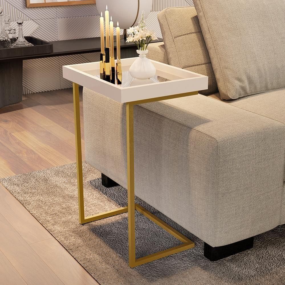 Mesa De Apoio Calabria Perola Pe Dourado