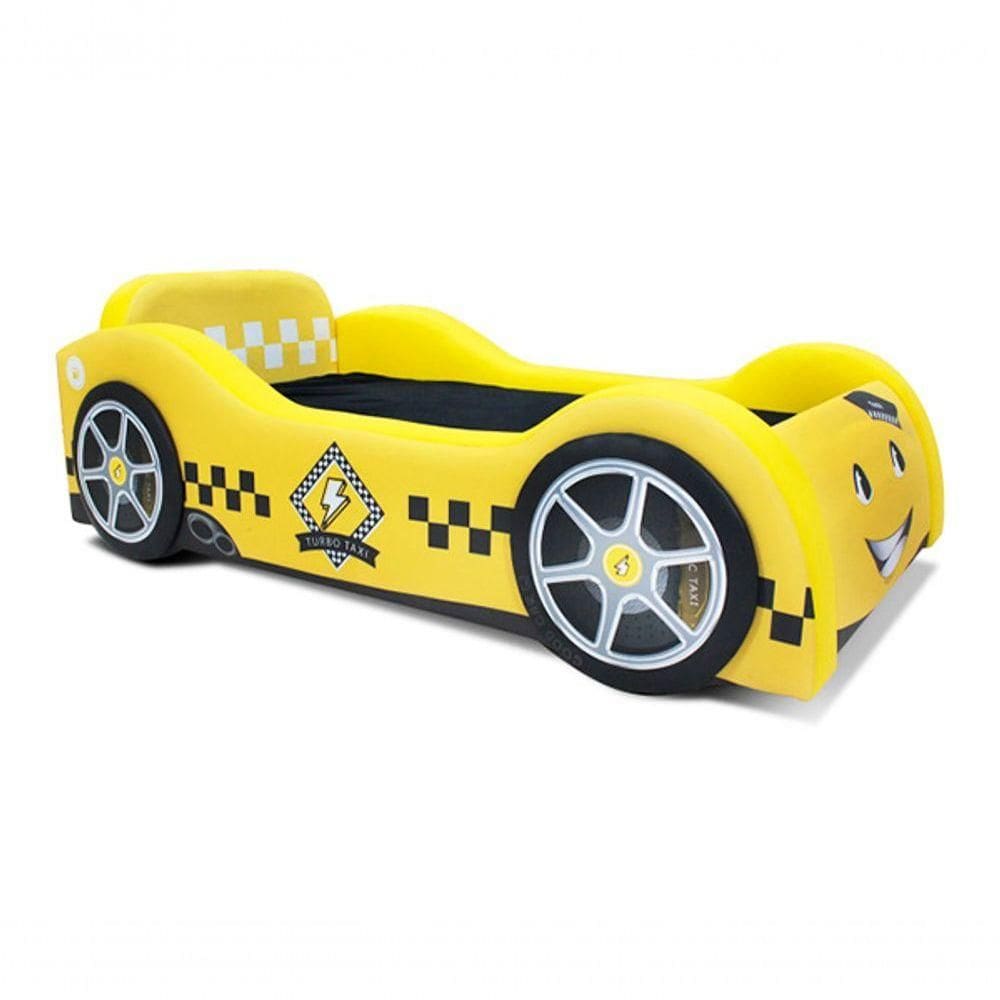 Mini Cama Baby Taxi Com Rodas Sobrepostas Estofada Tamanho:mini