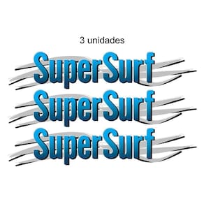 Par Adesivo Super Surf Saveiro Parati G3 G4 2003 2004 A 2008 Cor Azul