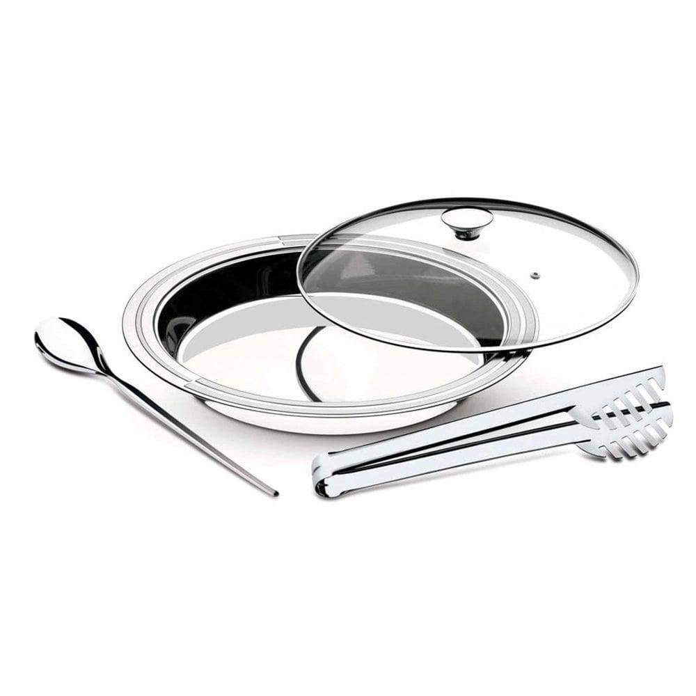 Kit Para Servir Tramontina Ciclo Redondo Em Aço Inox 3 Peças Tramontina