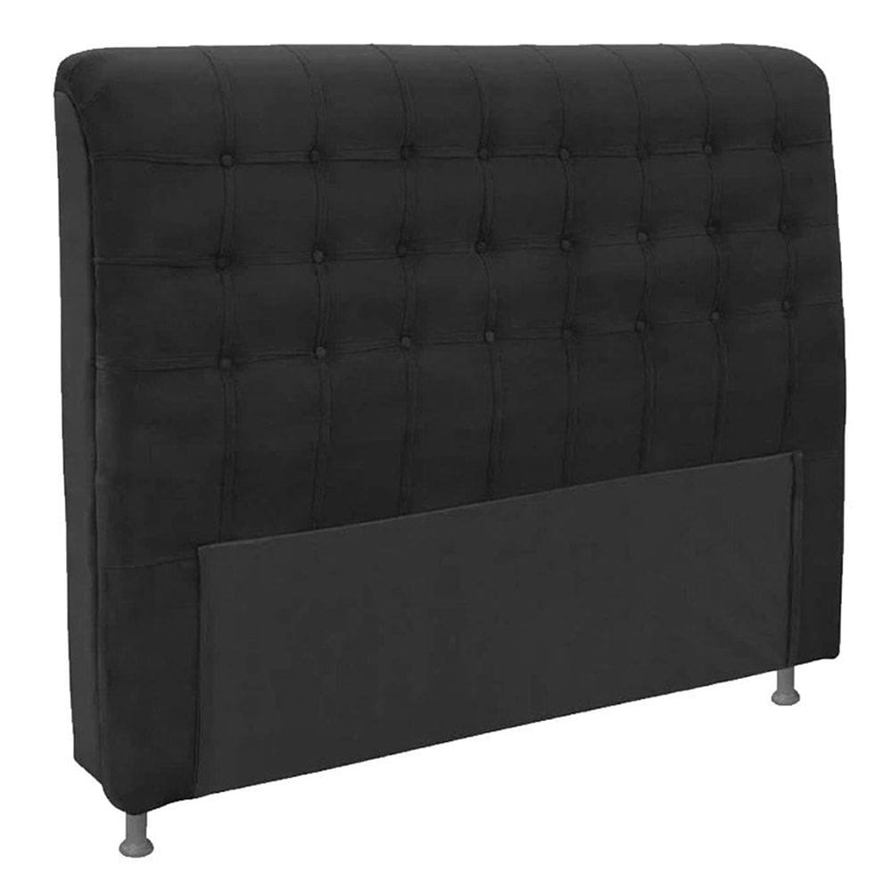Cabeceira Para Cama Box Casal 160 cm Ana Suede Preto - Estopar