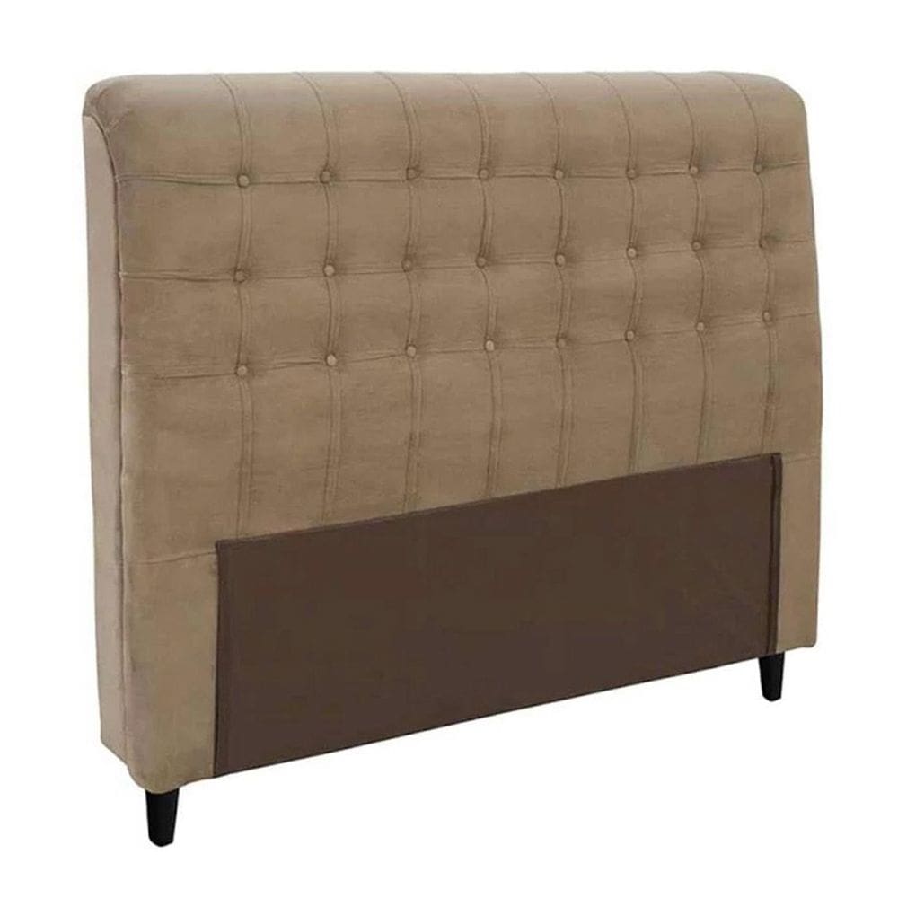 Cabeceira Para Cama Box Casal 160 cm Ana Bege Suede - Estopar