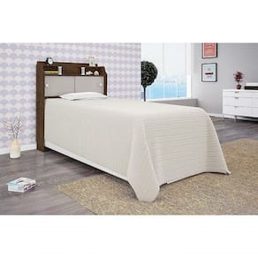 Cabeceira Box Solteiro 0,88cm Elisa Malbec Ou Malbec-off White - Framar Móveis