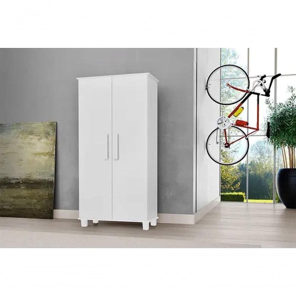 Armário Organizador 2 Portas Berlim Branco - Luapa