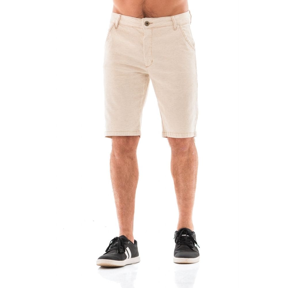 Bermuda Linho Masculina Arauto Slim Eco Fibers