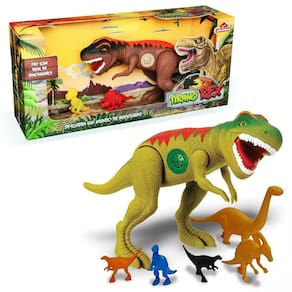 Brinquedo Dinossauro Tirano Rex Com Som 43 cm Vinil 0824