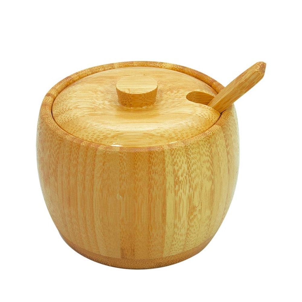 Acucareiro Bambu Com Tampa E Colher Ecokitchen