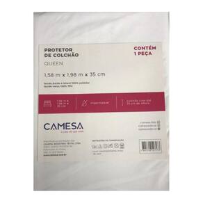 Protetor Capa de Colchão Impermeável Silencioso Malha Gel Queen Camesa Branco