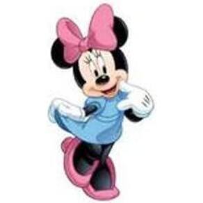 Adesivo De Parede Minnie Vestido Azul