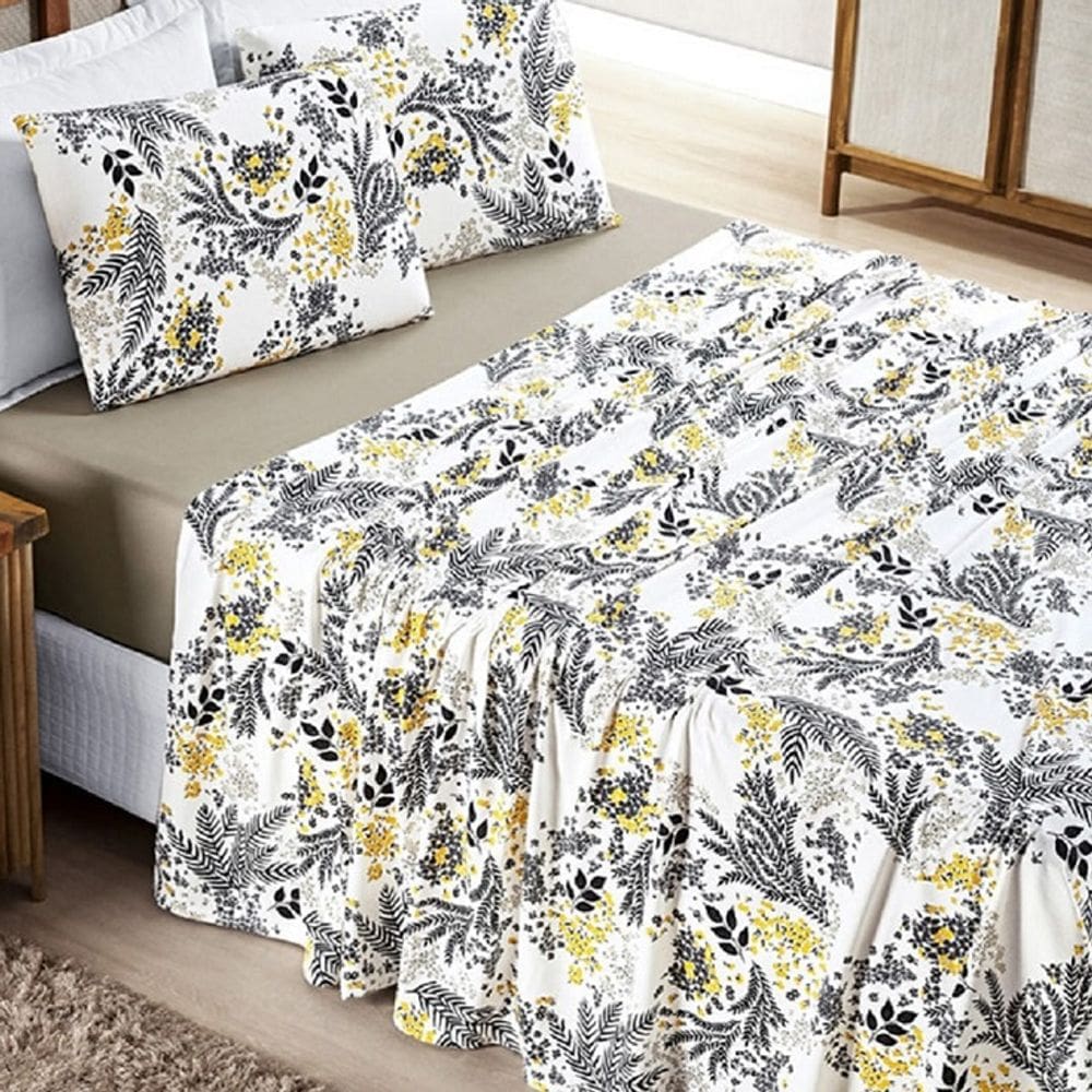 Jogo lençol Casal Malha Milly 4 pçs Bloss