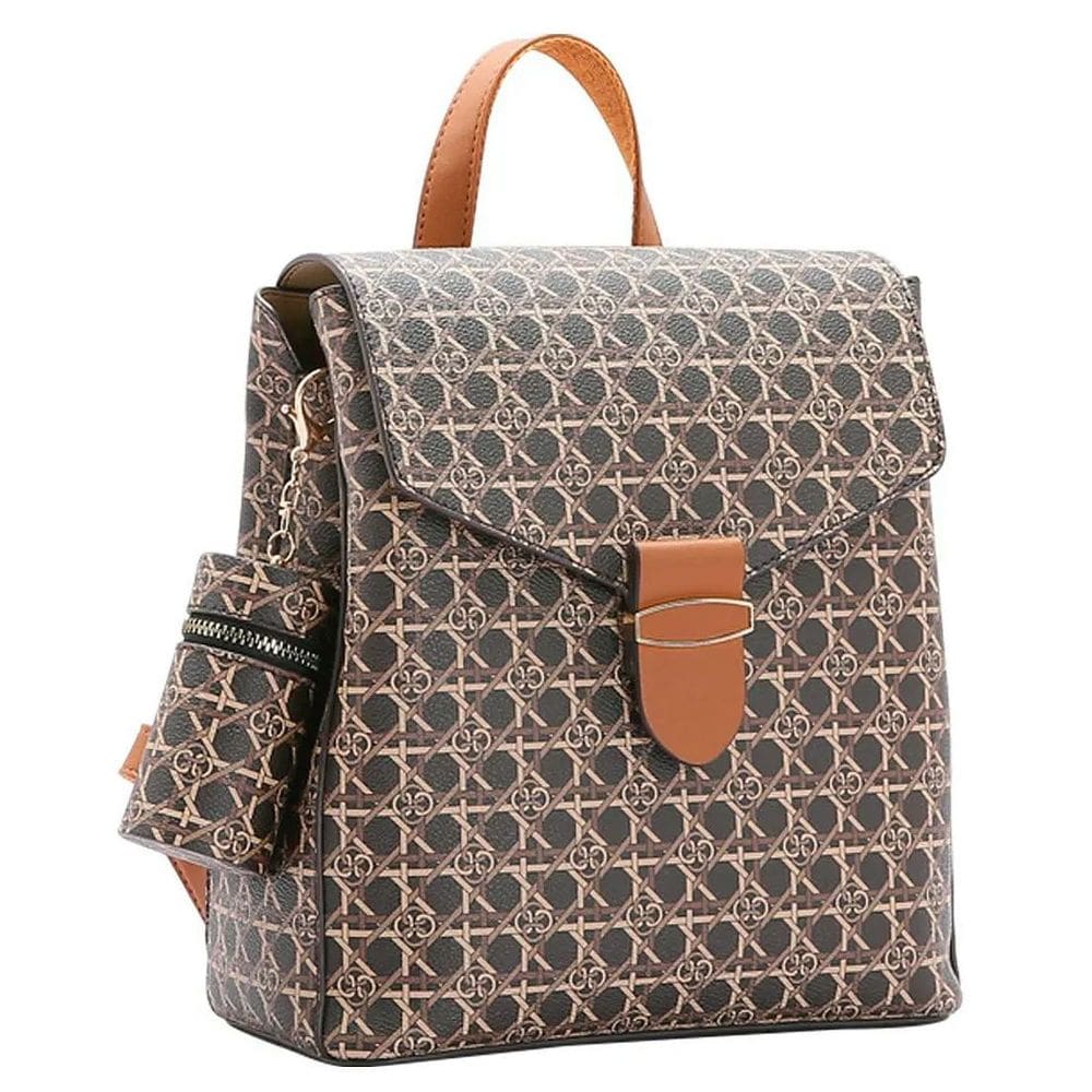 Mochila Feminina Monograma Tramas Chenson