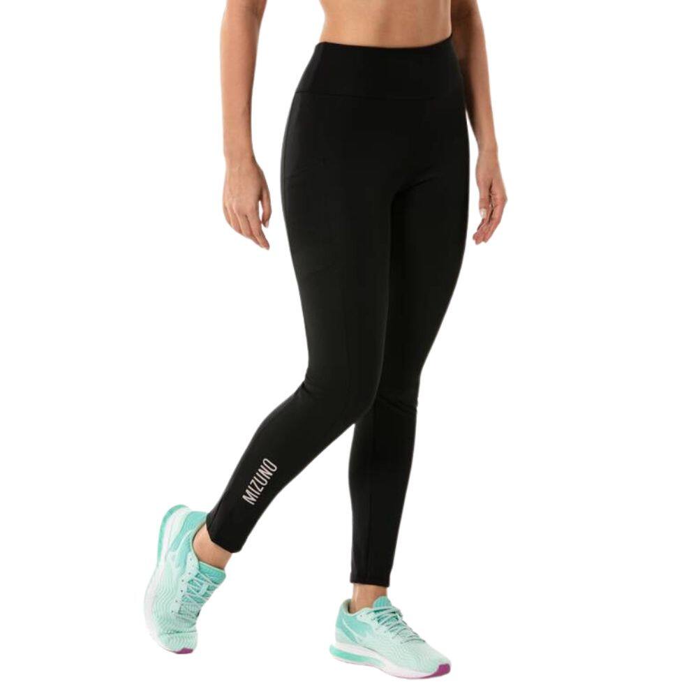 Calça Legging de Treino Feminina Mizuno Pro UV New Preta MNFAR21517 - Preto - G